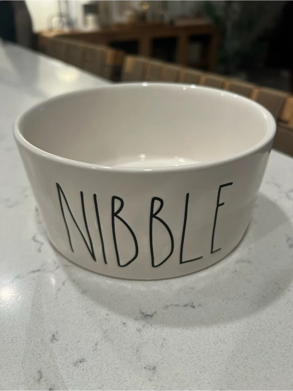 NWT Rae Dunn Nibble Dog Food/Water Bowl